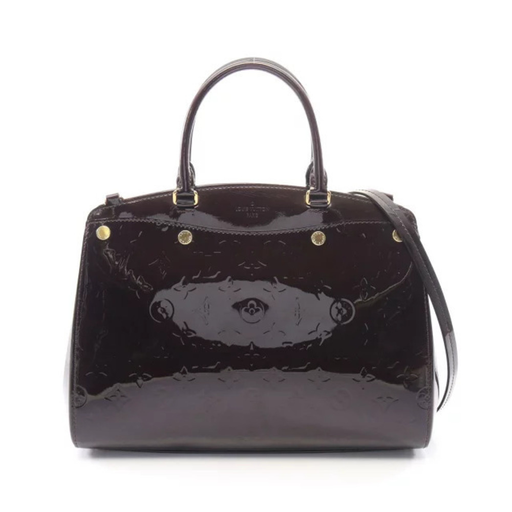 Louis Vuitton Blair Monogram Vernis Amarante Handbag Leather Bordeaux Purple